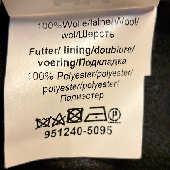 RIANI GERMANY crop JACKET BLAZER Size 6 soft WOOL BLACK & GRAY STUNNING GEM - Picture 10 of 12